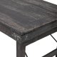 CREATIVE COLLECTION Cali Esstisch, klappbar - schwarzes Recyclingholz (168x56)