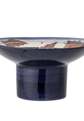 BLOOMINGVILLE Myrna Tafelaufsatz – blaues und braunes Steingut