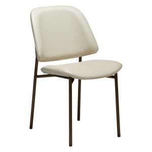 DANFORM OHMY spisebordsstol - matteret mandel kunstlder og antik messing stl