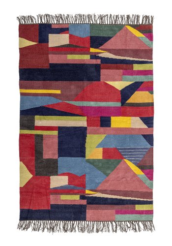 BLOOMINGVILLE Loggia-teppe, rd, bomull