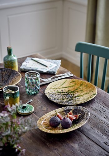 CREATIVE COLLECTION Larken serveringsfat, svart, steinty