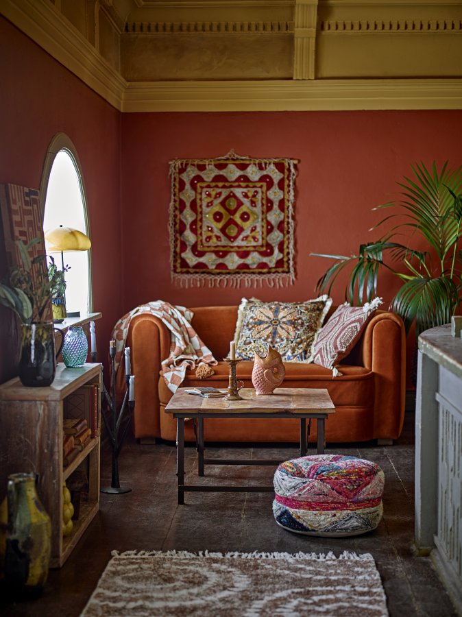 CREATIVE COLLECTION Asu Kissen, Braun, Viskose (L50xB50 cm)