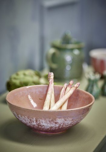 CREATIVE COLLECTION Darlene Schüssel, Rosa, Steingut (D20,5xH7,5 cm, 4er-Set)