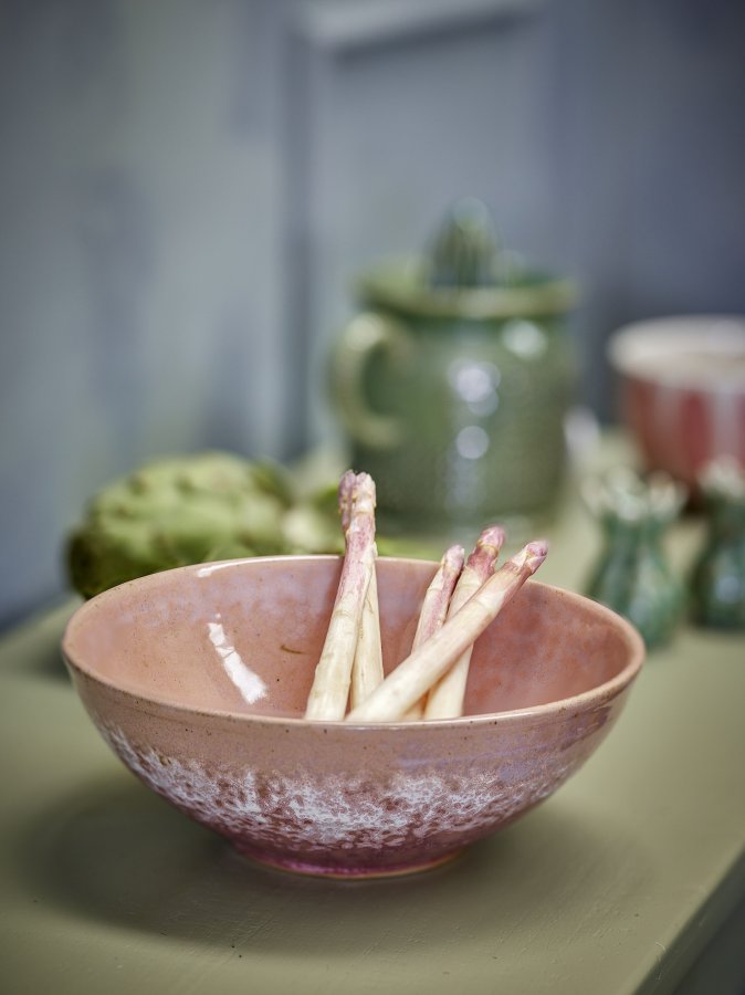 CREATIVE COLLECTION Darlene Schüssel, Rosa, Steingut (D20,5xH7,5 cm, 4er-Set)