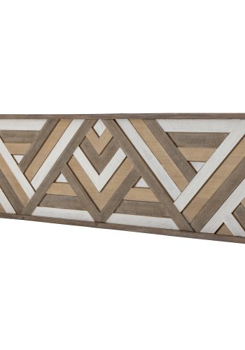 CREATIVE COLLECTION Lunna Wanddekoration, rechteckig - braunes MDF (122x33)