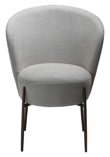 DAN-FORM ORBIT Stol Kasjmir bouclstoff med svarte metallben