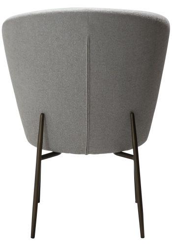 DAN-FORM ORBIT Stol Kasjmir bouclstoff med svarte metallben