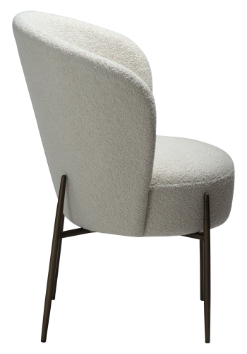 DAN-FORM ORBIT Stol Due RPES boucl m. antikke messingben