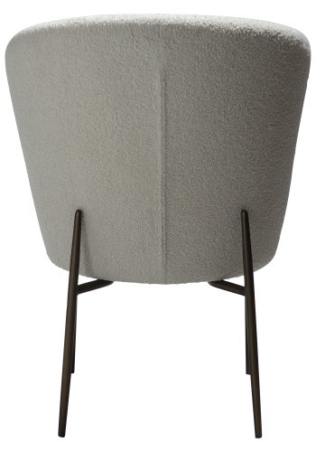 DAN-FORM ORBIT Stol Due RPES boucl m. antikke messingben