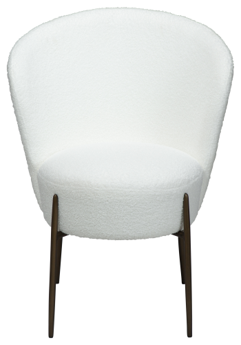 DAN-FORM ORBIT Stol Snow RPES boucl m. antikke messingben