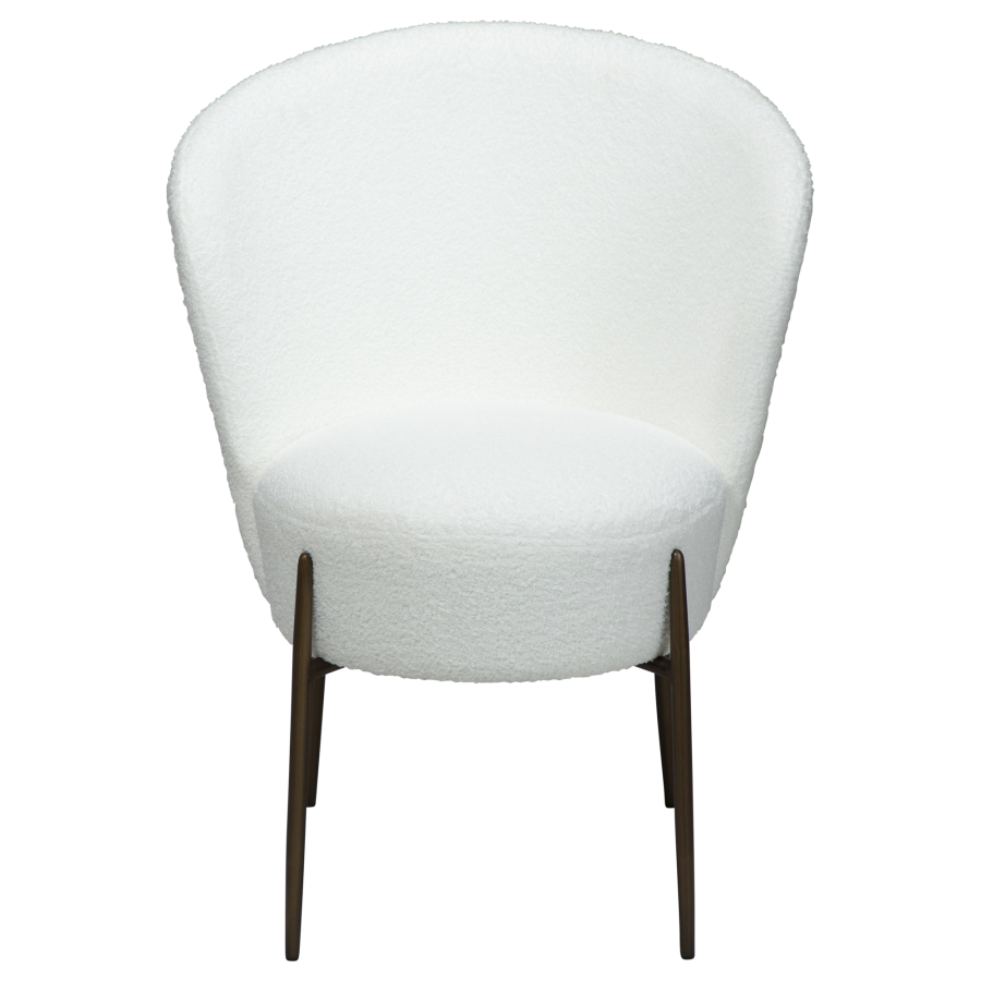 DAN-FORM ORBIT Stol Snow RPES boucl m. antikke messingben