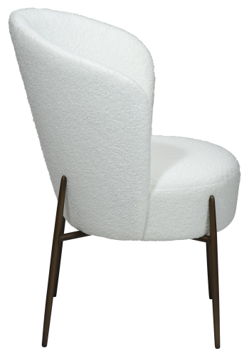 DAN-FORM ORBIT Stol Snow RPES boucl m. antikke messingben