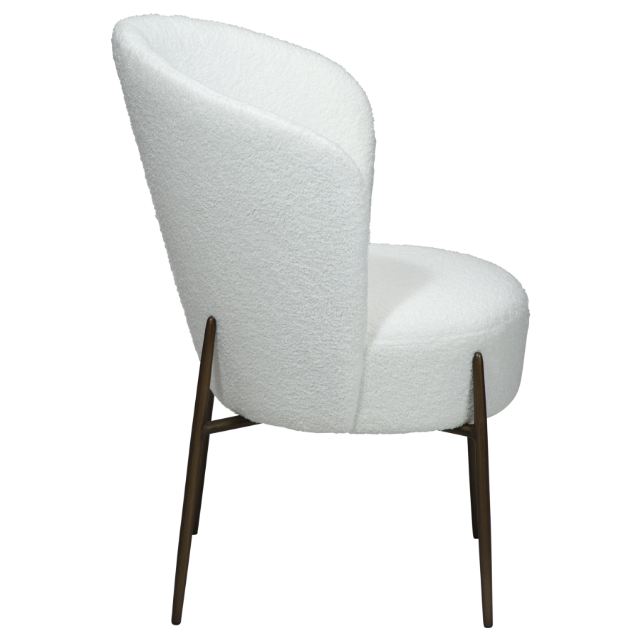 DAN-FORM ORBIT Stol Snow RPES boucl m. antikke messingben