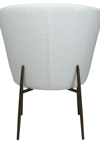 DAN-FORM ORBIT Stol Snow RPES boucl m. antikke messingben