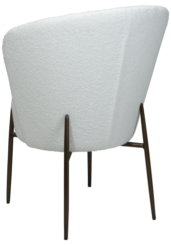 DAN-FORM ORBIT Stol Snow RPES boucl m. antikke messingben