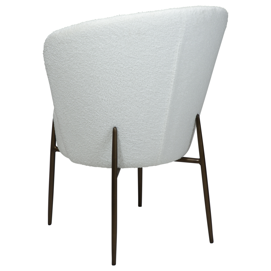 DAN-FORM ORBIT Stol Snow RPES boucl m. antikke messingben