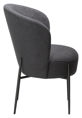 DAN-FORM ORBIT Stol Stein RPES boucl m. antikke ben i tinn