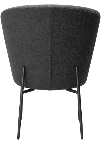 DAN-FORM ORBIT Stol Stein RPES boucl m. antikke ben i tinn