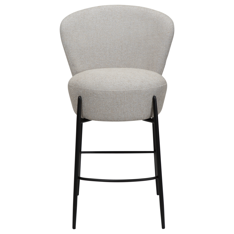 DAN-FORM ORBIT Bordkrakk Kasjmir bouclstoff med svarte metallben