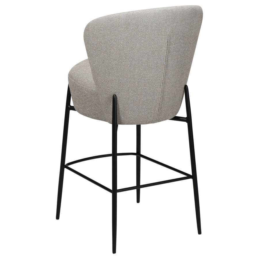 DAN-FORM ORBIT Bordkrakk Kasjmir bouclstoff med svarte metallben