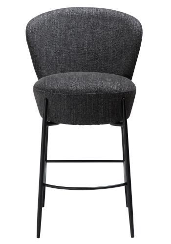 DAN-FORM ORBIT Bordkrakk Raven svart bouclstoff med svarte metallben