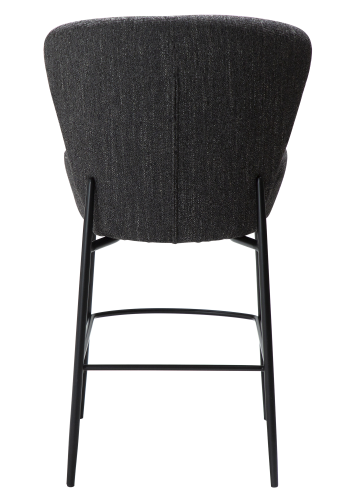 DAN-FORM ORBIT Bordkrakk Raven svart bouclstoff med svarte metallben