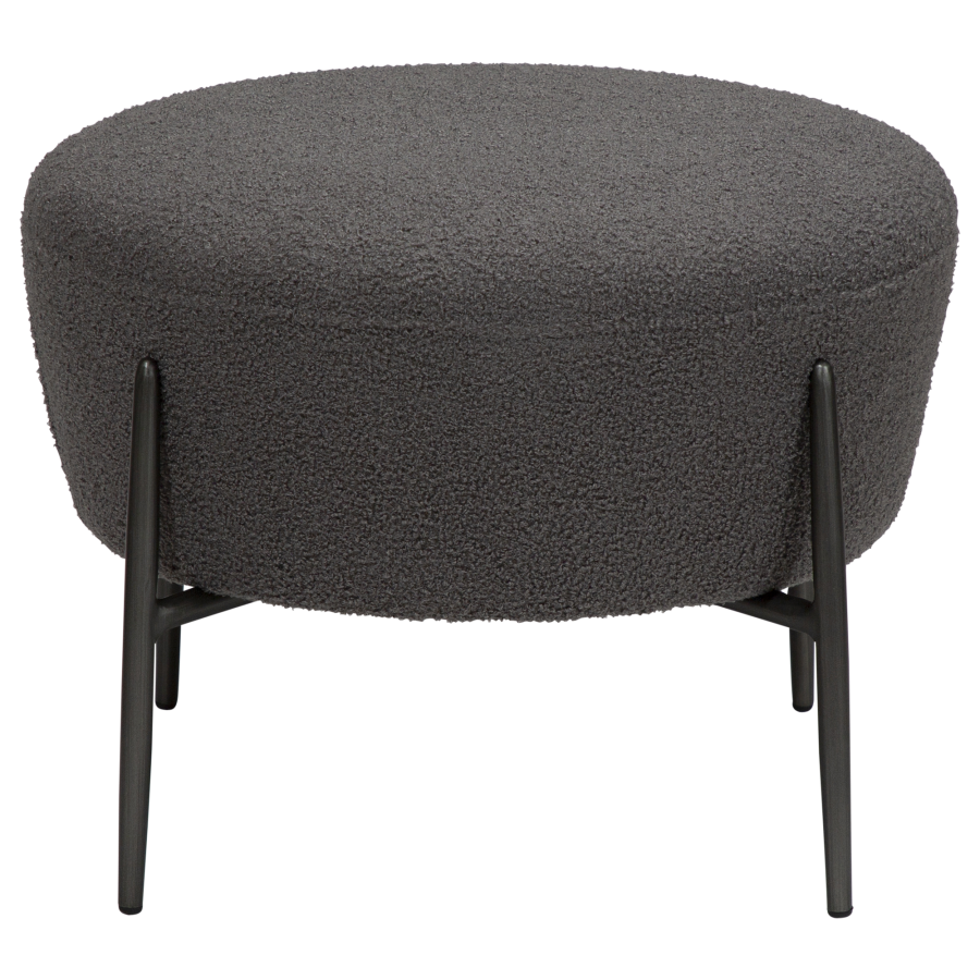 DAN-FORM ORBIT fotskammel Stone RPES boucl med antikke tinnben