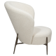 DAN-FORM ORBIT Lounge Chair Dove RPES bouclstoff m. antikke messingben