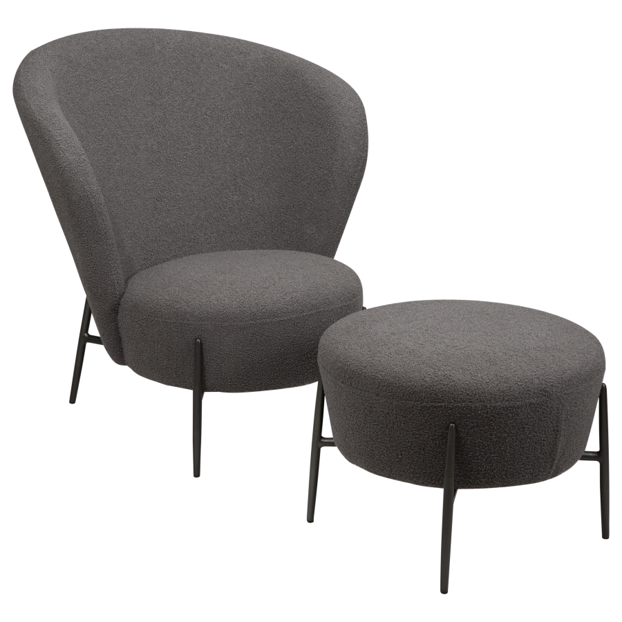 DAN-FORM ORBIT lenestol stein RPES boucl med antikke tinnben