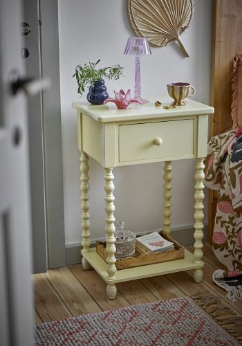 BLOOMINGVILLE Salino sidebord, gul, furu