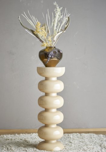 BLOOMINGVILLE Alba Beistelltisch, Braun, Metall (T30xH86 cm)