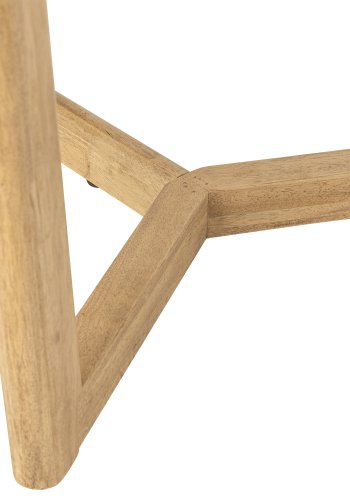 CREATIVE COLLECTION Esstisch Serrone, Natur, Gummibaumholz