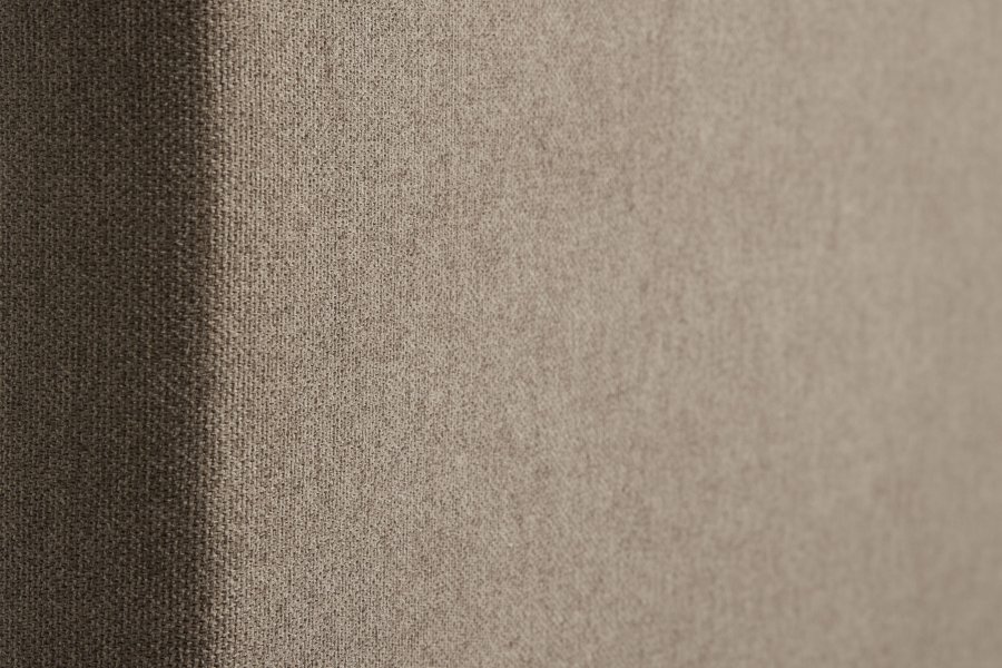 Vanlig sengegavl, hydejusterbar - antilope beige polyesterstoff (L:140) 