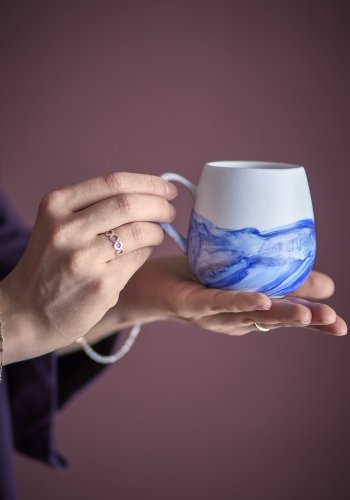 BLOOMINGVILLE Lyre kop, m. hank - bl stentj (D8xH8) (st af 4)