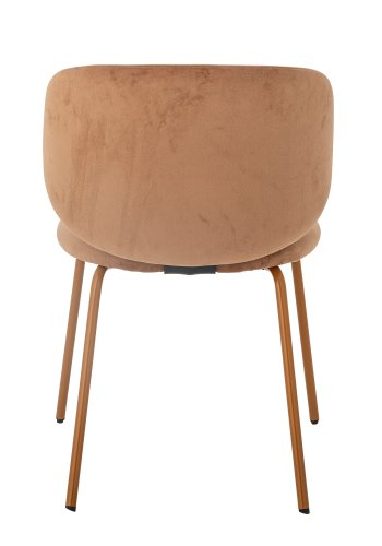 BLOOMINGVILLE Ponte spisestuestol - oransje resirkulert polyester og oransje metall