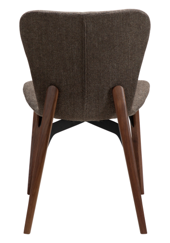 DANFORM Paragon Esszimmerstuhl - Major brauner Bouclé-Stoff und Walnuss-Eschenholz