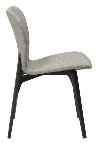 DAN-FORM PARAGON Stol Pebble Earth boucl-stoff med ben av svartbeiset ask