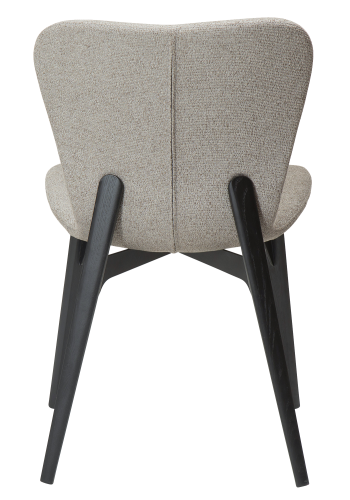 DAN-FORM PARAGON Stol Pebble Earth boucl-stoff med ben av svartbeiset ask