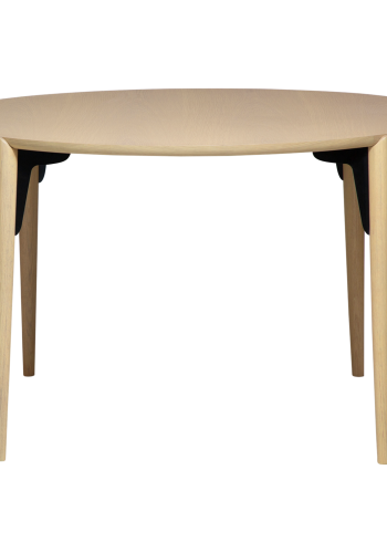 DANFORM Paragon Esstisch, rund – weiß gekalktes Eichenfurnier und weiß gekalkte Eiche (122)