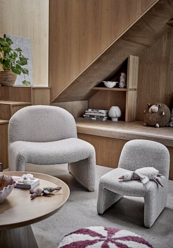 BLOOMINGVILLE MINI Neel-stol, gr, polyester (L40xH51xB43 cm)