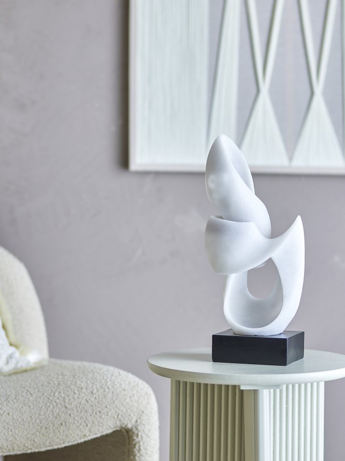 BLOOMINGVILLE Alistair Deco, Wei, Polyresin (L19xH43xB12 cm)