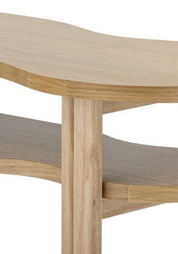 BLOOMINGVILLE Valria salongbord, m. 1 hylle, kologisk - naturlig eikefiner (120x43)