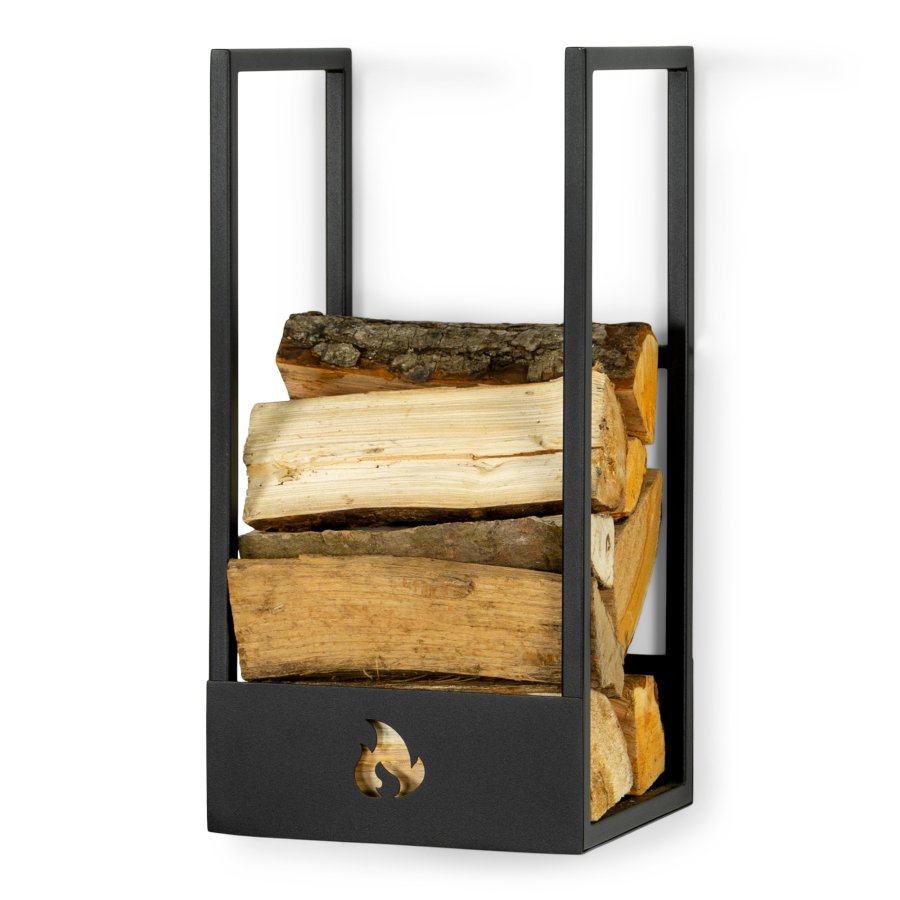 SPINDER DESIGN Lumber Locker S, opbevaring til brnde - sort stl