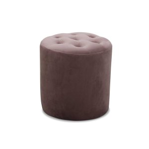 HAGA Pisa puf - rosard fljl stof, rund ( 35)