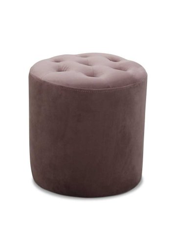 HAGA Pisa puff - rosa flyelsstoff, rund ( 35)