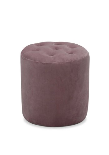 HAGA Pisa puff - rosa flyelsstoff, rund ( 35)