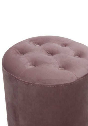 HAGA Pisa puff - rosa flyelsstoff, rund ( 35)