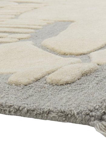 BLOOMINGVILLE Napoli Teppich, rechteckig – graue Wolle (200x140)