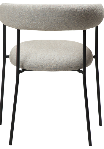 DAN-FORM Plenti lenestol - kashmir bouclé stoff og sort stl