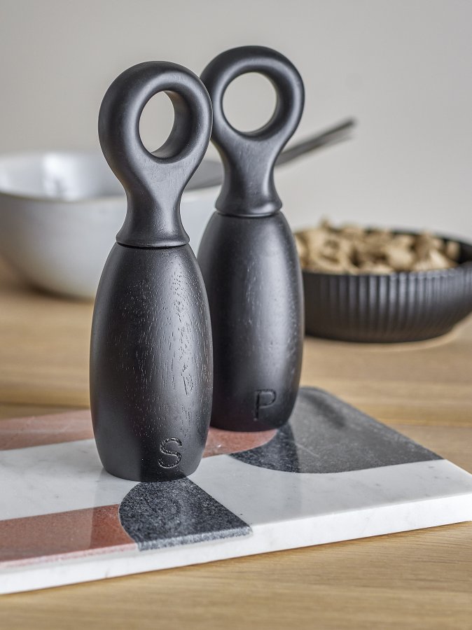 BLOOMINGVILLE Martim salt- och pepparkvarn, svart, gummitr